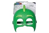 Simba PJ Masks 109402091 - Máscara de Gecko, con Banda elástica para disfrazar, Verde, 20 cm, para niños a Partir de 3 años